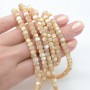 Mother-of-pearl Rondelle 6:4mm caramel color, thread 40cm