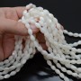 Mother-of-pearl Rice 9:6mm color white, thread 39cm