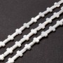 Natural Trochus Shell Beads Strands Cross 9.5:7mm, white color