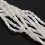 Nácar(madre perla) Bambú 7:4mm color blanco, 1 tira