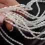 Перламутр Рис 5:3мм цвет белый, нить 40см