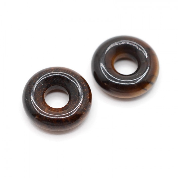 Тигровый глаз Бублик 15:5мм, 1 штука