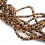 Natural Tiger eye Round Beads 4mm, 1 strand