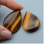 Tiger eye Teardrop pendant ~36-38mm, 1 piece