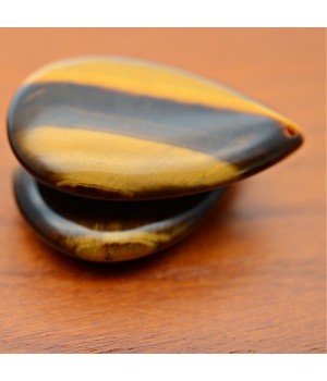 Tiger eye Teardrop pendant ~36-38mm, 1 piece