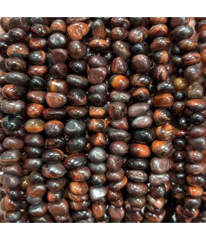 Бычий глаз натуральный галтовка 10-12мм, 1 нить