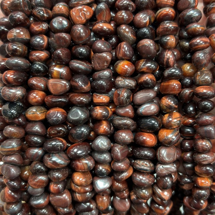 Бычий глаз натуральный галтовка 10-12мм, 1 нить