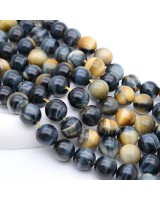 Ojo de halcón natural bola 12mm, 1 hilo