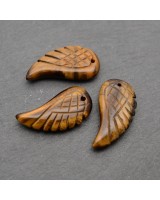 Тигровый глаз подвеска Крылья 24:12мм, 1 штука