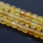 Yellow opal natural Cube faceted 4mm