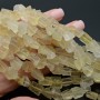 Лимонный Кварц необработанные бусины ~8мм, нить 40см