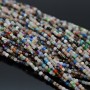Mix of natural stones Heart 10mm 1 strand 37cm