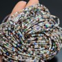 Mix of natural stones Heart 10mm 1 strand 37cm