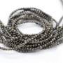 Pyrite natural beads 3mm faceted