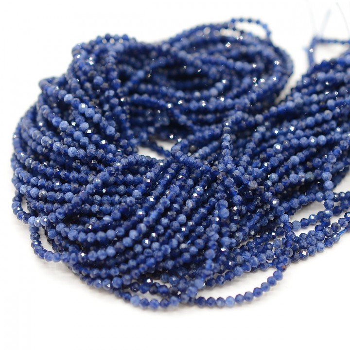 Sodalite natural beads 2mm faceted