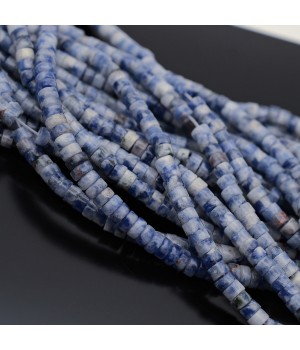 Sodalita natural rondeles 4:2mm, 1 hilo de 39cm