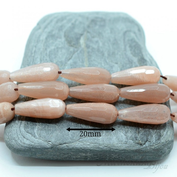 Heliolita(piedra del sol), 20 : 8mm, 1 pieza