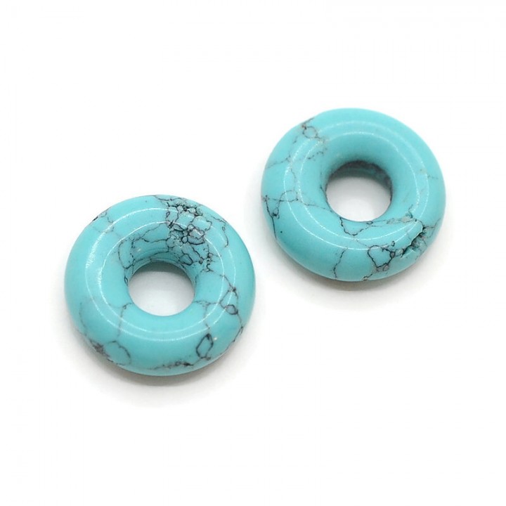 Turquoise Bagel 15:5mm, 1 piece