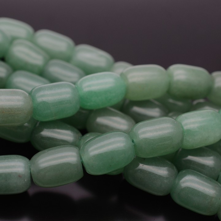 12x16mm Natural Green Aventurine Oval Beads, 1 strand