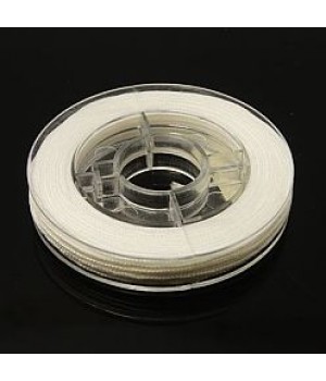 Nylon Cords 0.80mm White color, 1 roll