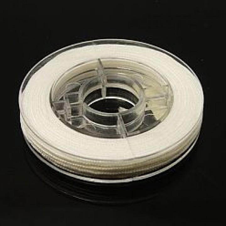 Nylon Cords 0.80mm White color, 1 roll