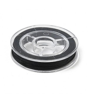 Nylon Cords 0.80mm Black color, 1 roll