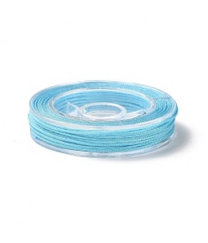Nylon Cords 0.80mm Light Blue color, 1 roll