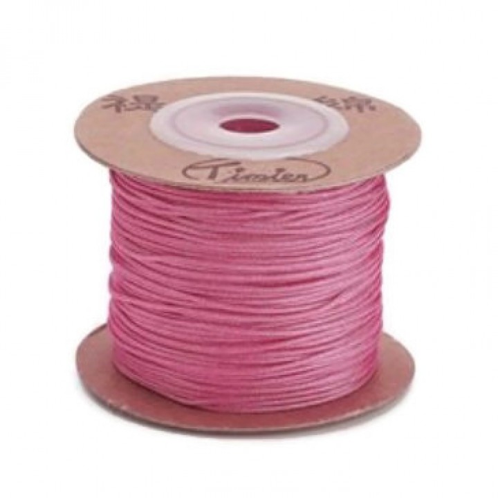 Nylon Cords 1mm flamingo color, 1 roll