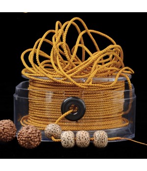 Nylon trenzado 1mm color Mostaza, 1 bobina 33m