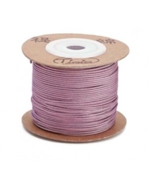 Nylon Cords 1mm rosy brown color, 1 roll