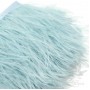 Ostrich feathers on ribbon Light Blue, 10cm