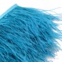 Ostrich Feathers on Ribbon Deep Blue, 10cm