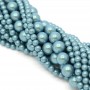 Perlas Preciosa Maxima 6mm Pearlescent Blue, 10 piezas