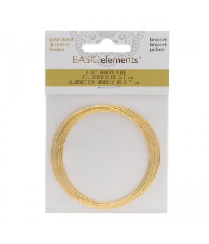 Acero de memoria para pulsera 12 vueltas, dorado