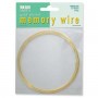 Memory wire for necklace 12 turns, gold color