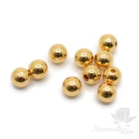Final bead 5mm for decorating the ends of the memory wire gilding, 2 pieces