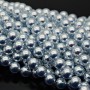 Жемчуг Майорка Aurora Blue зеркальный 8мм, нить(50 бусин)