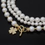 Round Shell Pearl Bead Strands 6, 8mm white color
