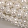 Crystal Pearl Round Bead Strand 10mm, color white AB
