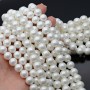Crystal Pearl Round Bead Strand 10mm, color white AB