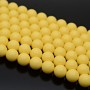 Perla 10mm cristal color amarillo, 1 hilo