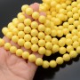 Perla 10mm cristal color amarillo, 1 hilo