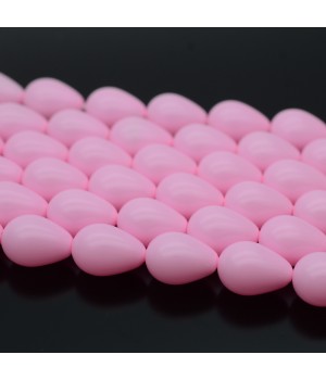 Crystal Pearl Beads Drop ~10:14mm Baby Pink color