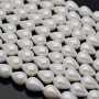Crystal Pearl Beads Drop ~10:14mm white color