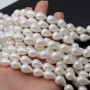Crystal Pearl Beads Drop ~10:14mm white color