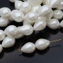 Shell Pearl Beads Drop ~12:16mm white color