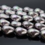 Imitation Baroque Pearl Beads ~15:22mm Graphite AB color