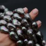 Imitation Baroque Pearl Beads ~15:22mm Graphite AB color