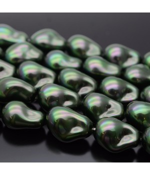 Imitation Baroque Pearl Beads ~15:22mm Tahitian Look color