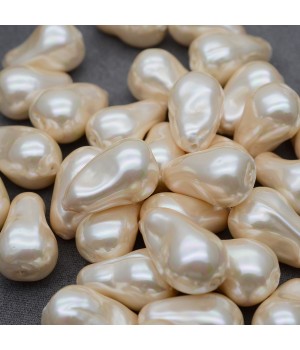 Imitation Baroque Pearl Beads ~12.5-14:22mm, peach color